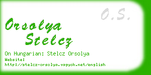 orsolya stelcz business card